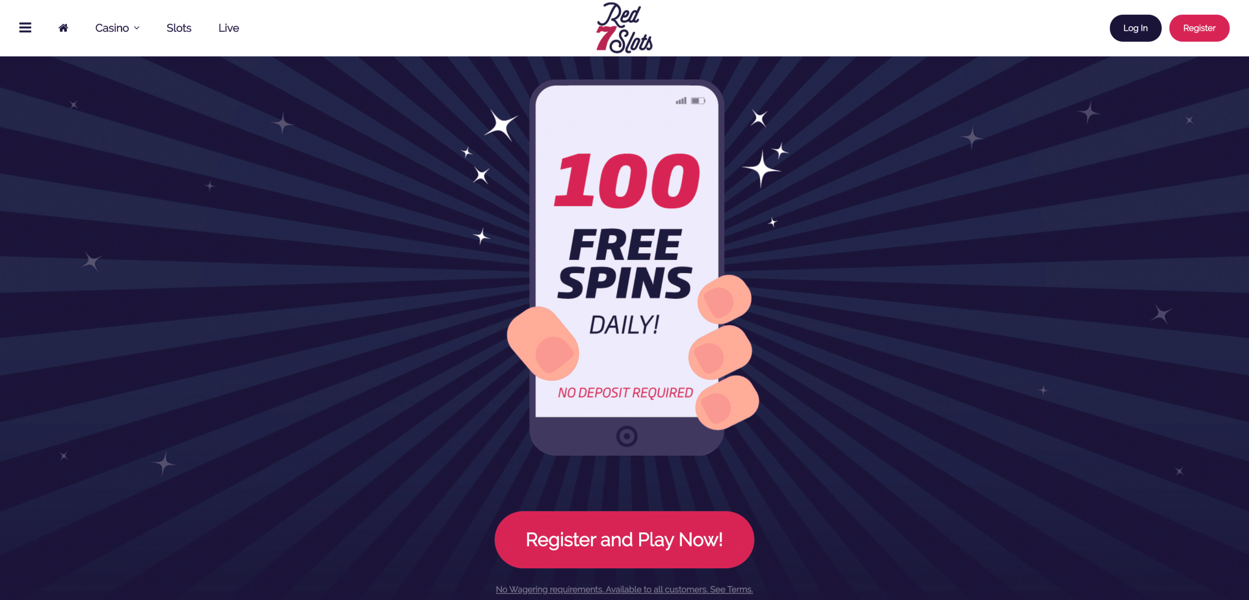 7 Red Slots (bron: 7 red slots website)