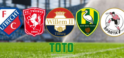 TOTO FC Utrecht, FC Twente, Willem II, ADO Den Haag, Sparta, Eredivisie