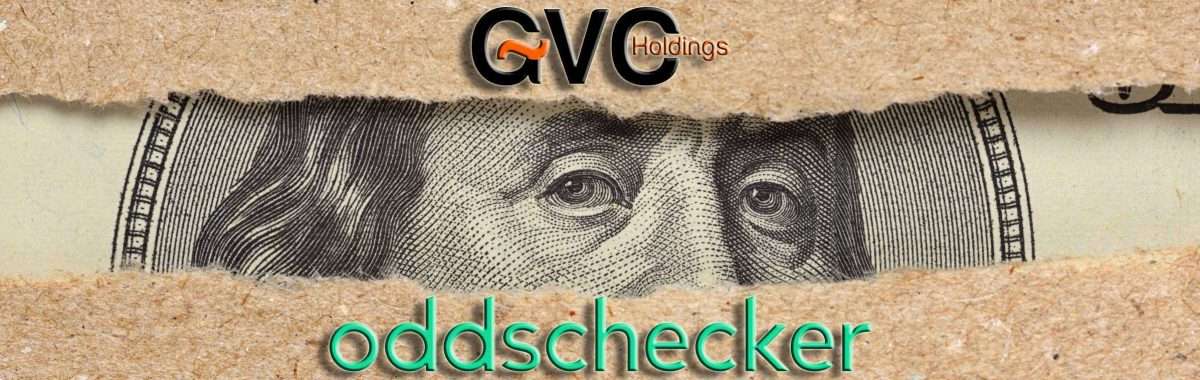 GVC en Oddschecker werken niet langer samen (bron: https://elements.envato.com/one-hundred-dollar-bill-behind-brown-craft-ripped--A8HBTDM)