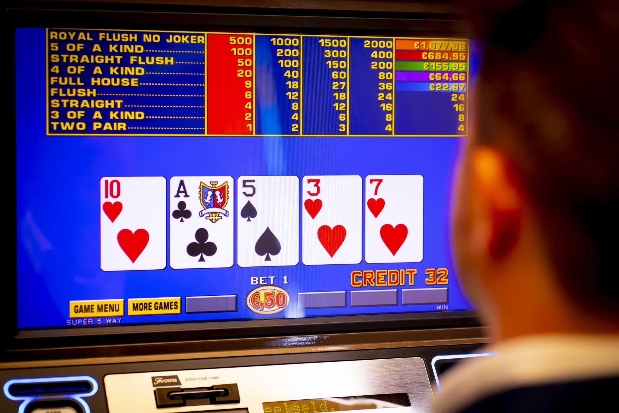 Holland Casino videopoker video poker speelautomaat speelautomaten gokkasten slot slots slechte start