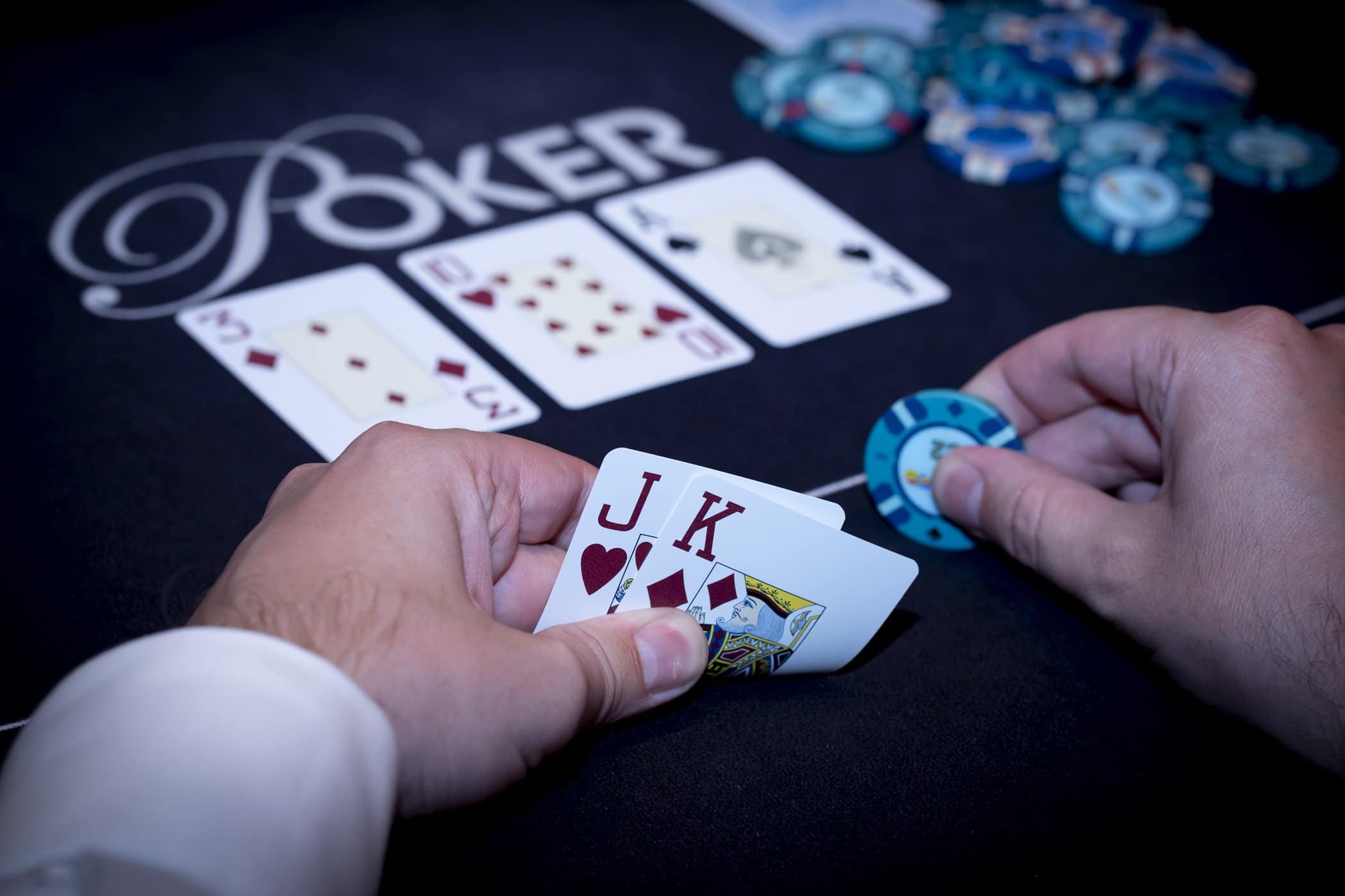Holland Casino poker JhKd JK op 3TA gutshot broadway
