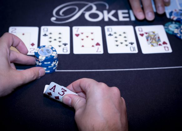 Holland Casino poker bluff A3 no pair allin bet