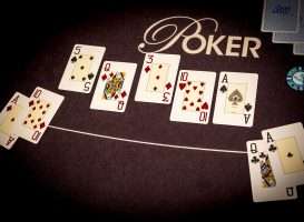 Holland Casino poker twee paar tegen twee paar A10 AT tegen AQ