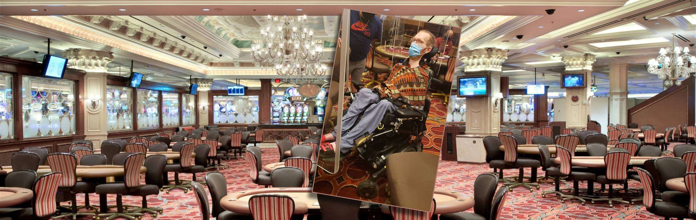 Mindervalide pokerspeler uit Venetian toernooi gezet