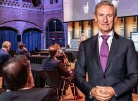 René Jansen tijdens de Gaming in Holland 2020 conferentie