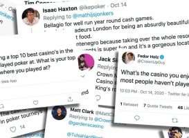 Twitter reageert: favoriete casino's om te pokeren