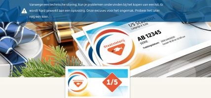 Website Oudejaarsloten overbelast