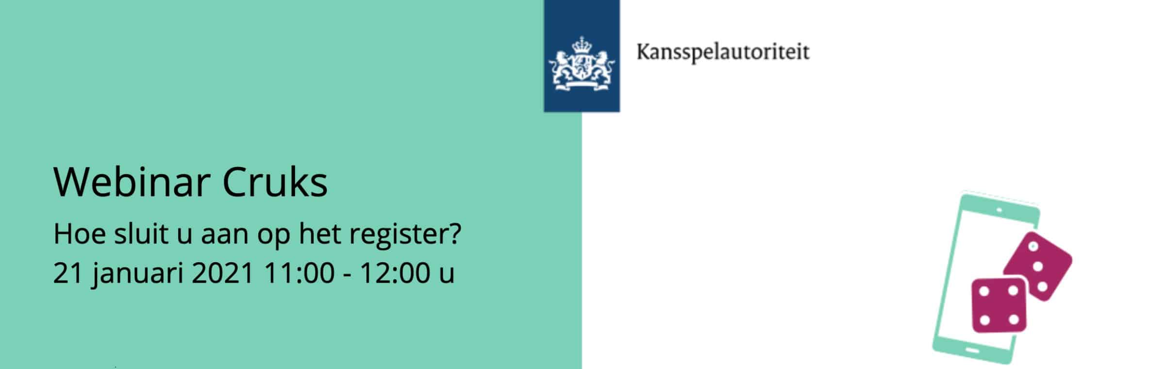 Kansspelautoriteit Webinar Cruks