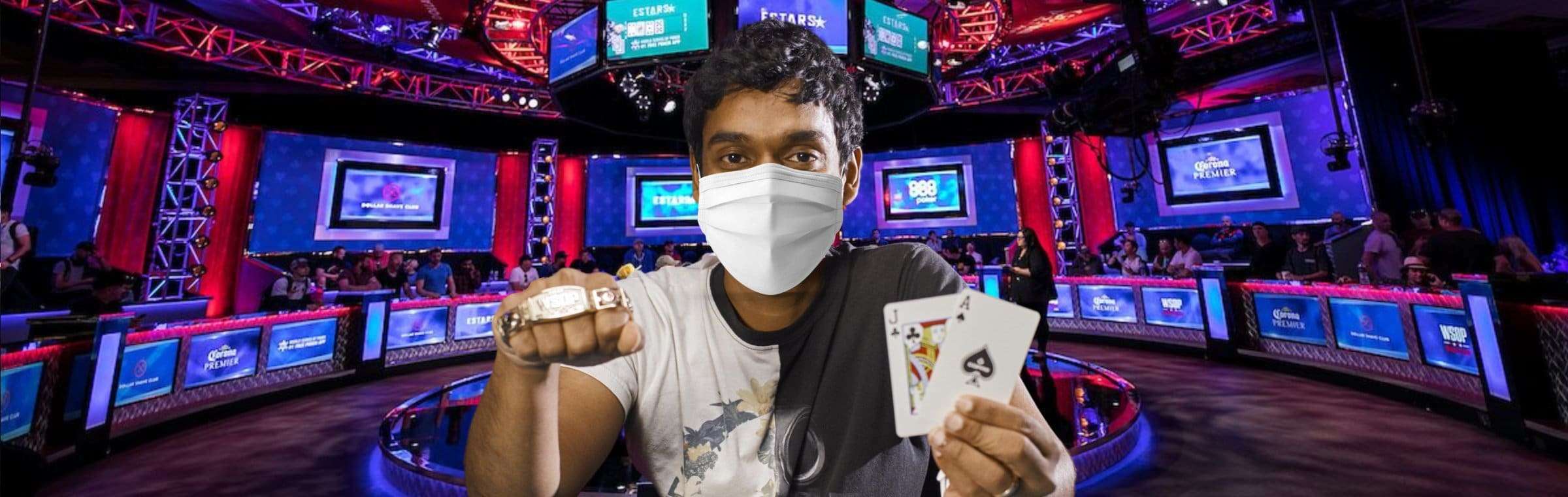 Upeshka De Silva heeft corona; gediskwalificeerd van WSOP finaletafel