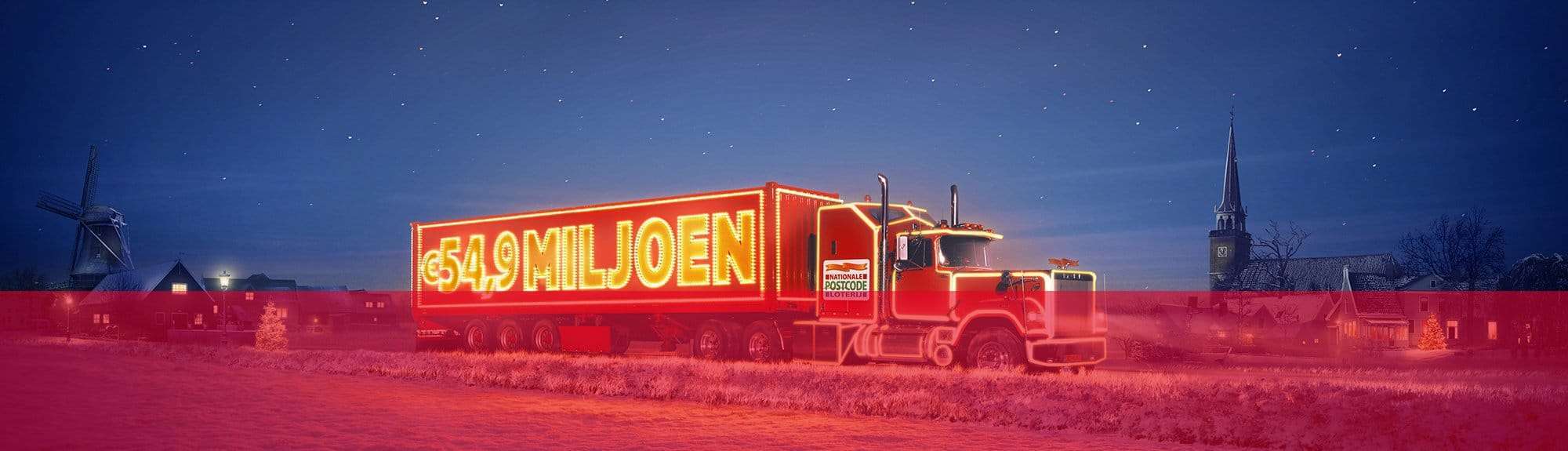 Kanjertruck Postcodeloterij blijft binnen, winnende postcode pas later bekend