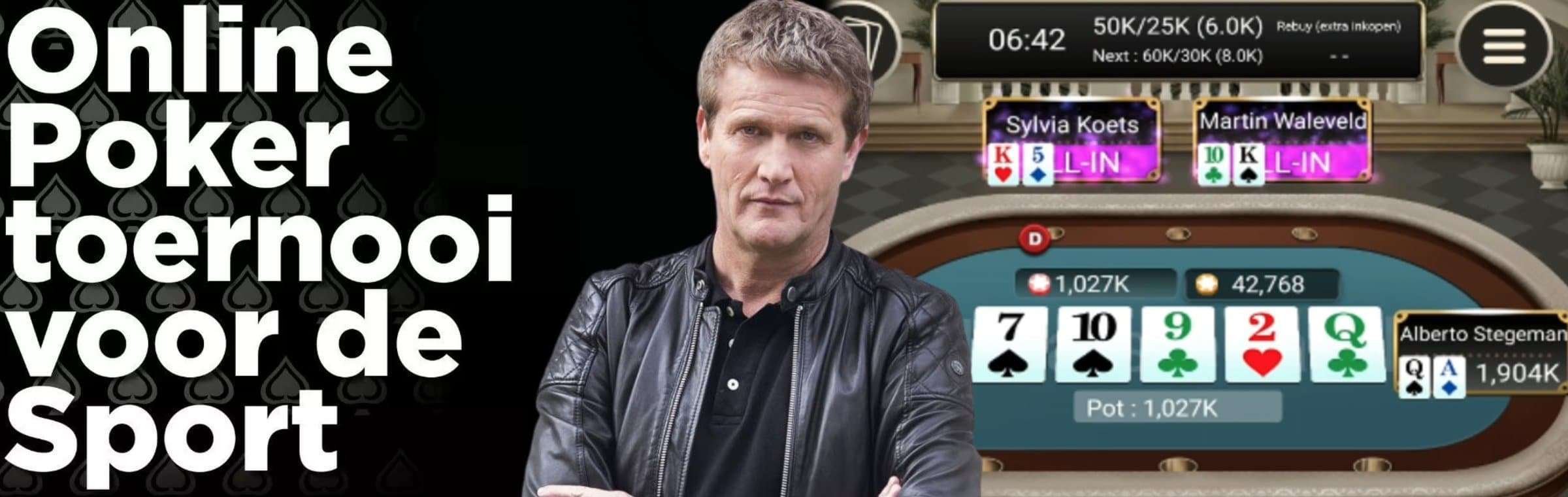 Alberto Stegeman wint Online Pokertoernooi voor de Sport
