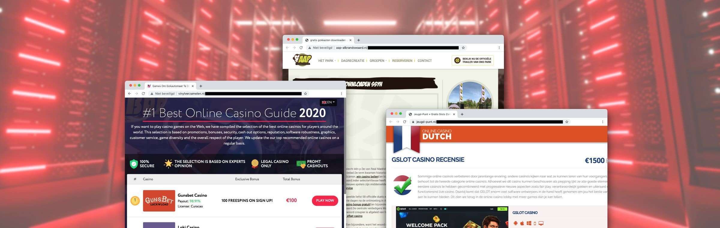 Affiliate hackt Nederlandse sites om links naar online casino's te plaatsen
