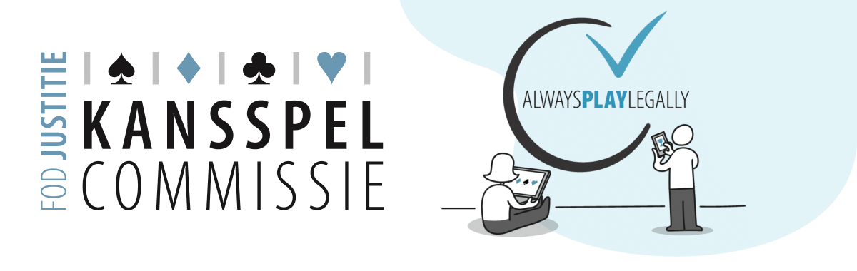Always Play Legally logo Kansspelcommissie