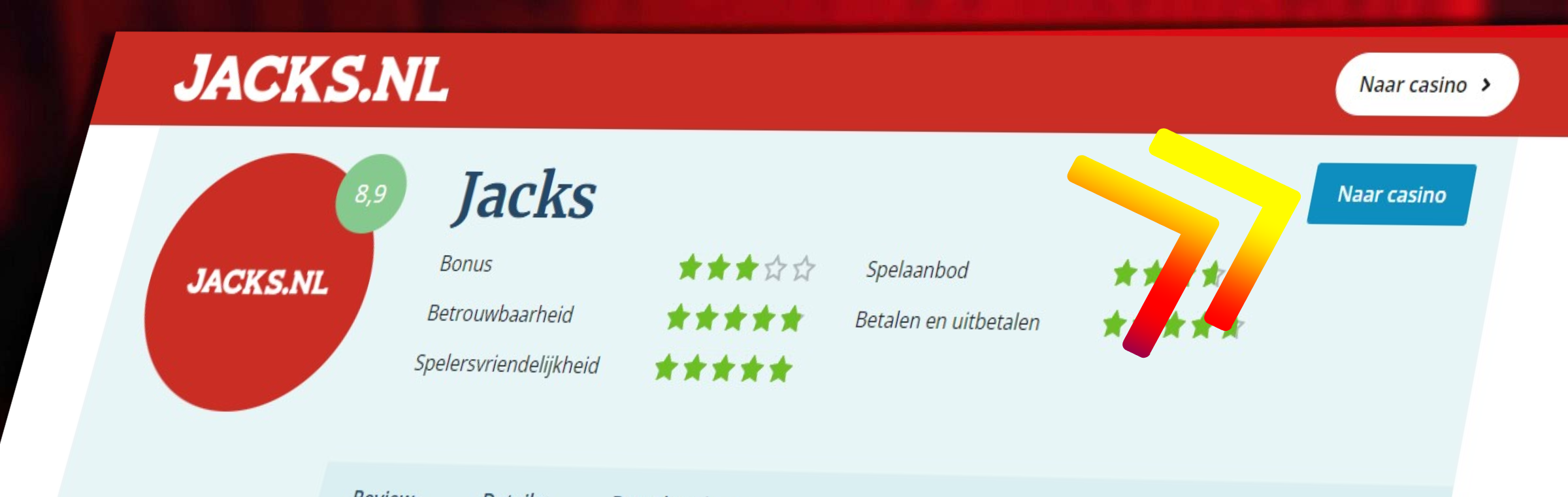 Jacks review stap 1