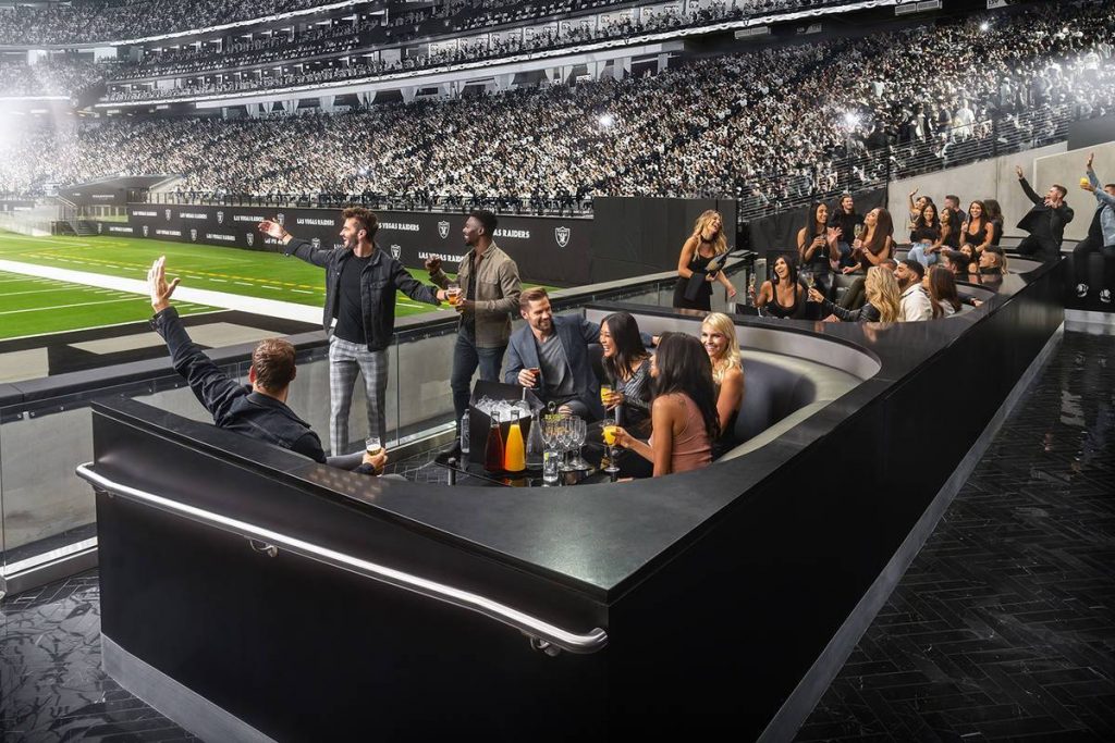 Wynn club in Raiders stadion