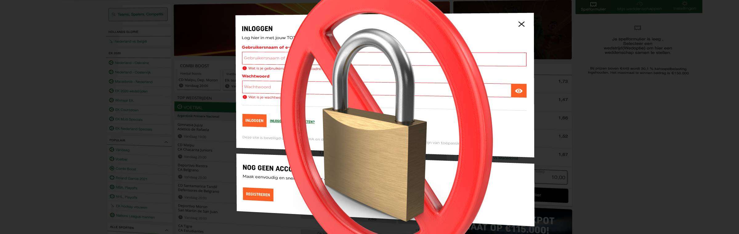 Account geblokkeerd online casino