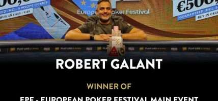 Robert Galant EPF European Poker Festival