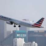 American Airlines vliegtuig Las Vegas McCarran Airport en het twedede vliegveld Las Vegas