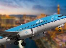 KLM vlucht Las Vegas vliegtuig inreisverbod Biden Amerika Verenigde Staten