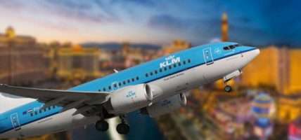 KLM vlucht Las Vegas vliegtuig inreisverbod Biden Amerika Verenigde Staten