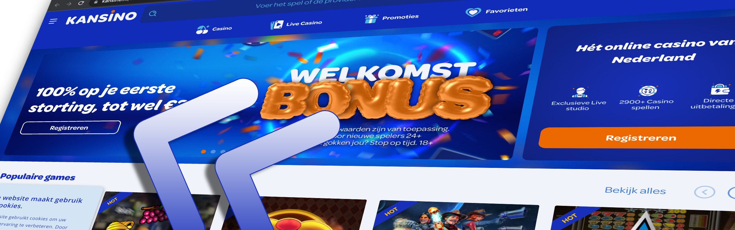Kansino account aanmaken stap 2