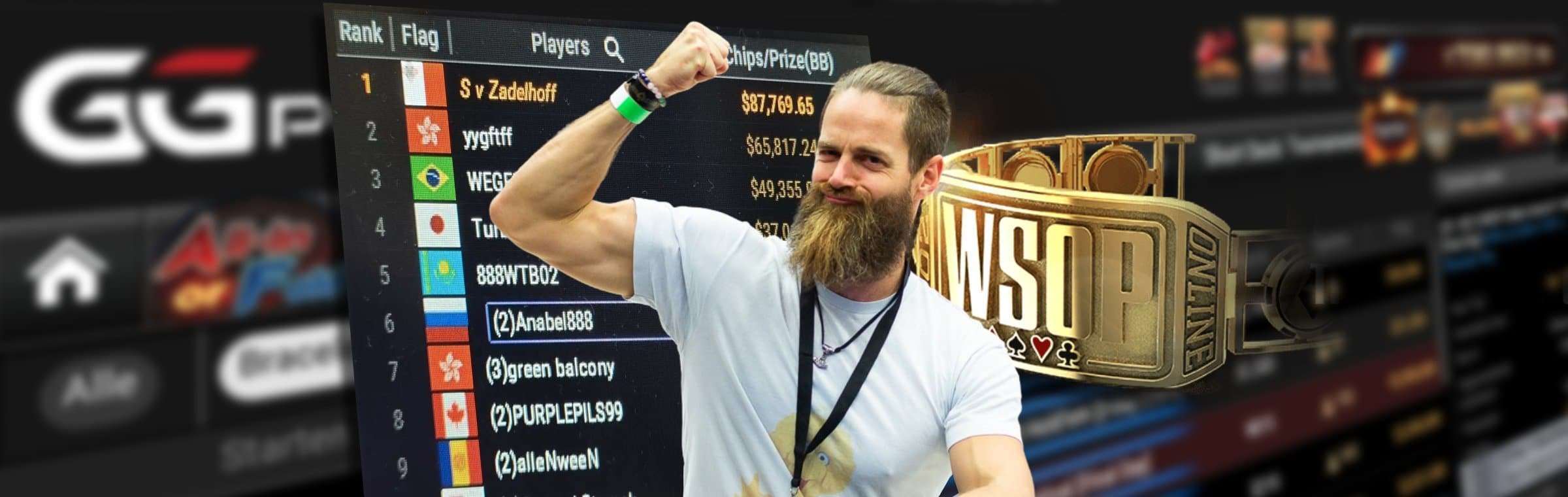 Steven van Zadelhoff GGpoker WSOP Online