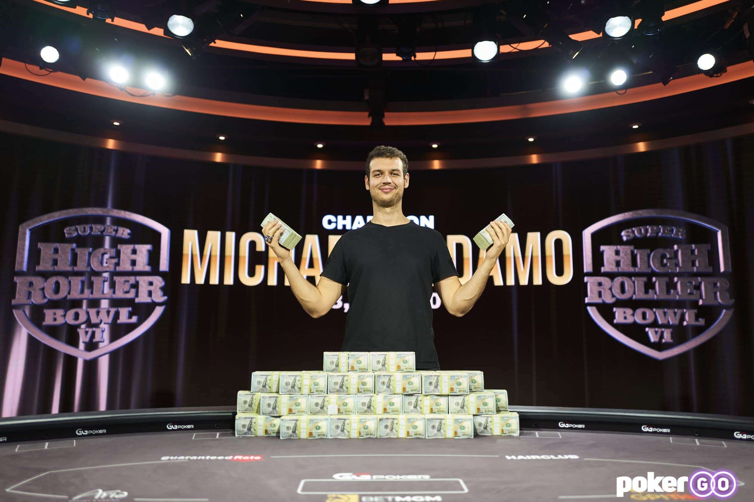 Super High Roller Bowl Michael Addamo (Foto via PokerGO)