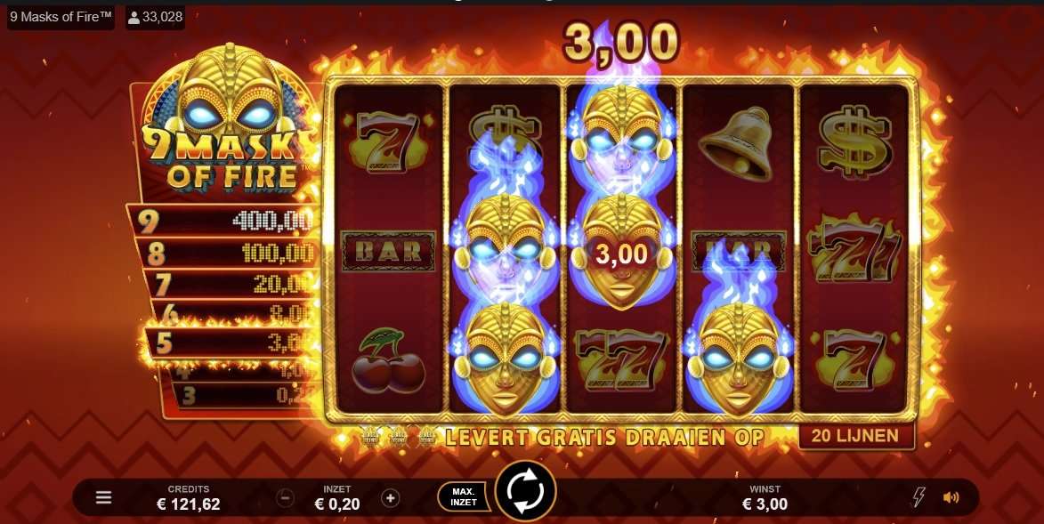 9 masks of fire slot review