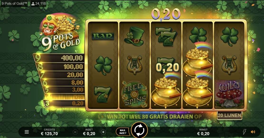 9 pots of gold gokkast