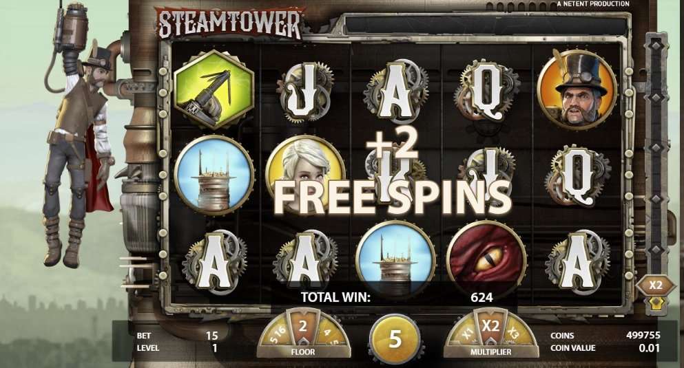 NetEnt - Steam Tower gokkast