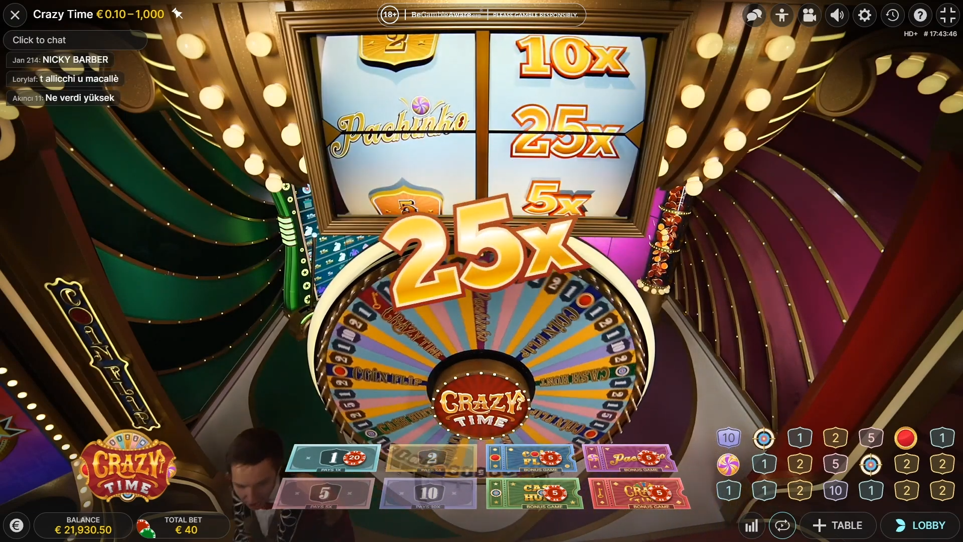 jackpot crazy time