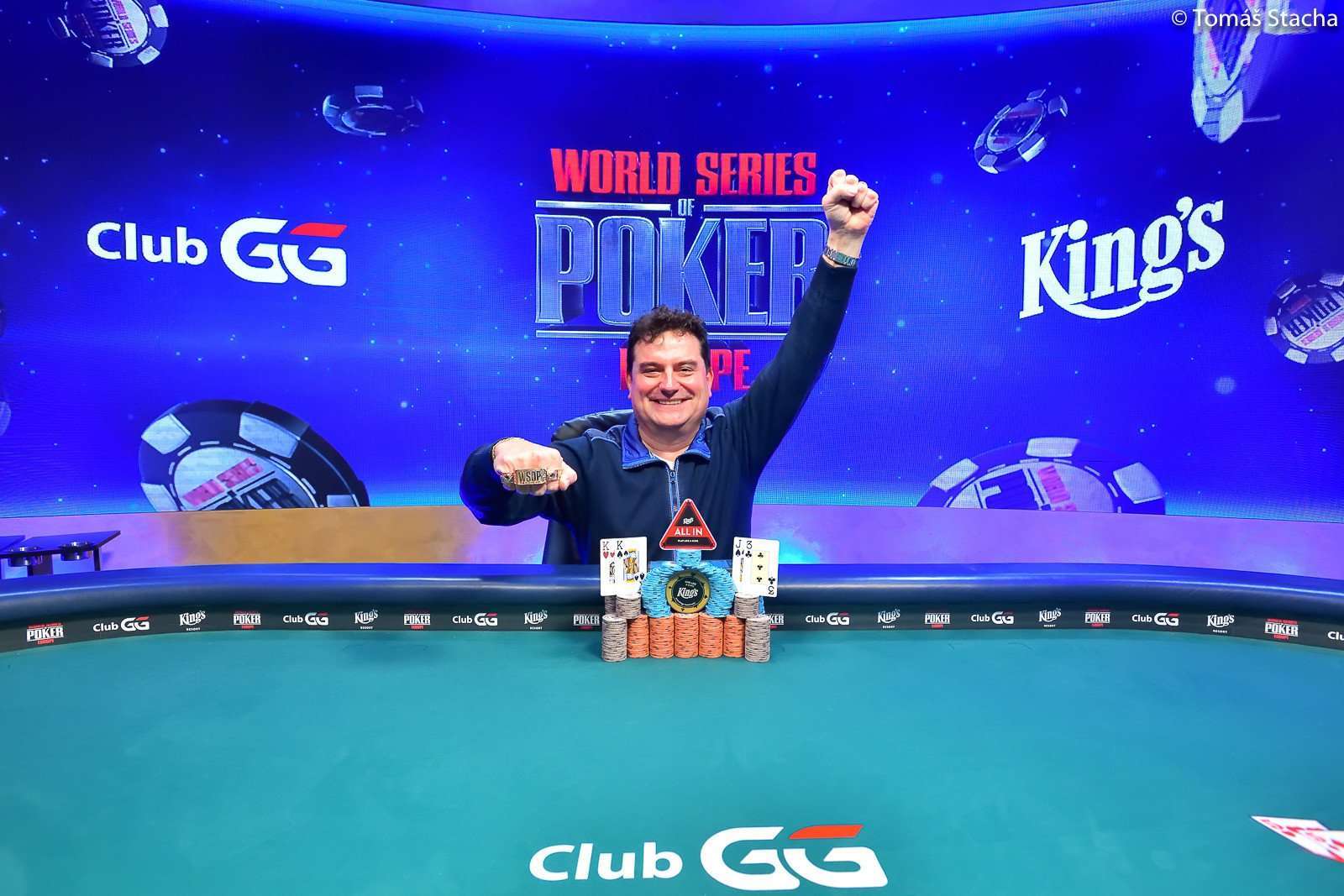 WSOPE 2021 event 1 opener Antoine Vranken bracelet World Series of Poker Europe