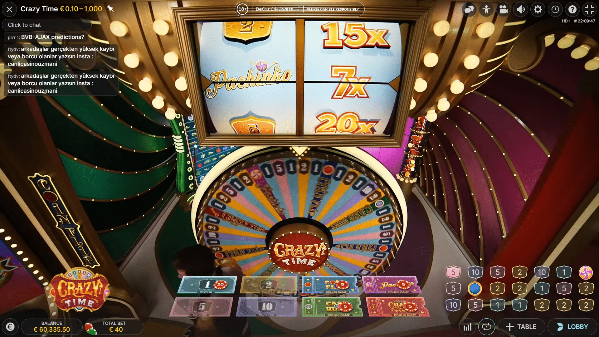Crazy Time jackpot record