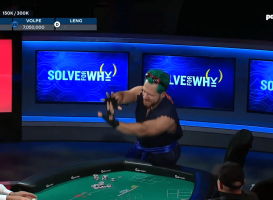 Ryan Leng en Daniel "Jungleman" Cates ,op de WSOP 2021 in het $50.000 Poker Players Championship met een bizarre fold