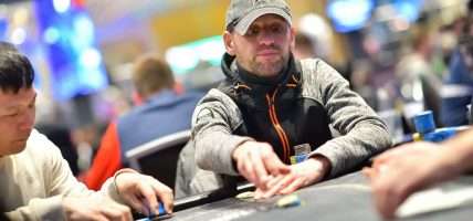 WSOPE 2021 Main Event Thomas Denie foto door Tomas Stacha