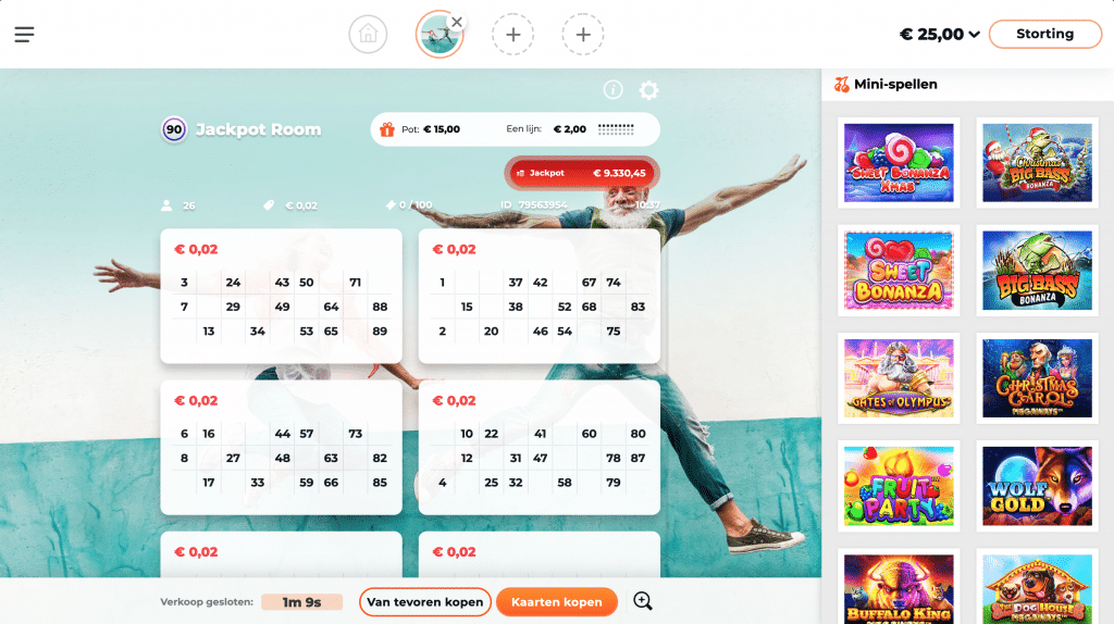 Fair Play Online bingo Jacxkpot Room