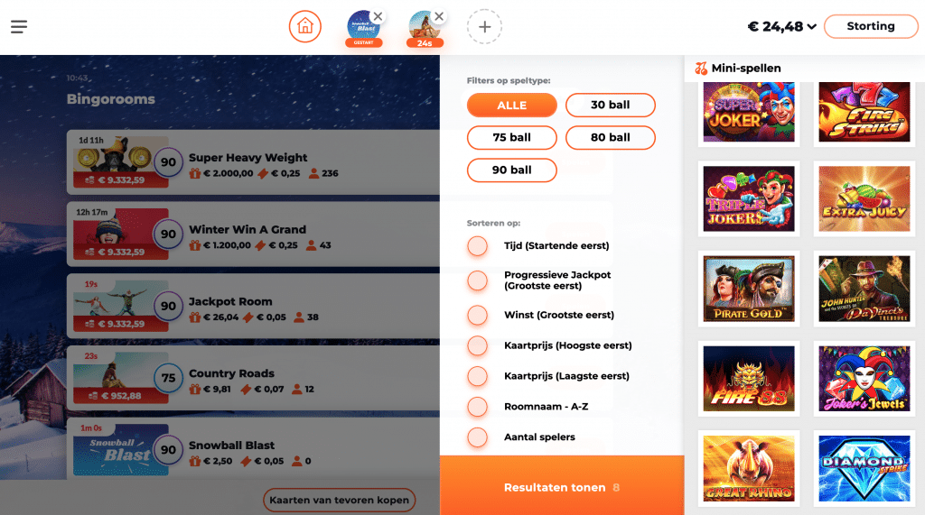 Fair Play Online bingo filter