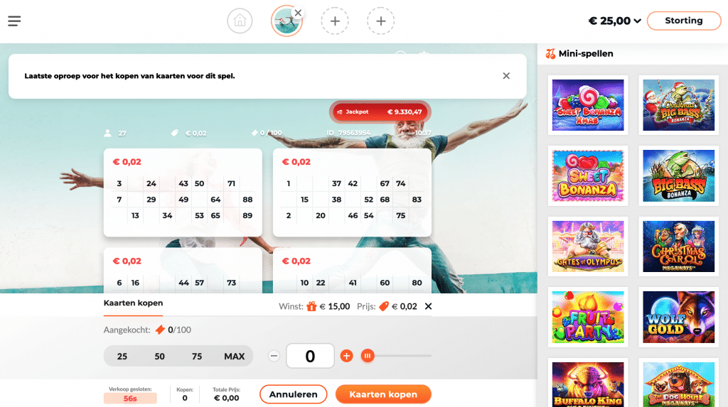Fair Play Online bingo kaarten kopen