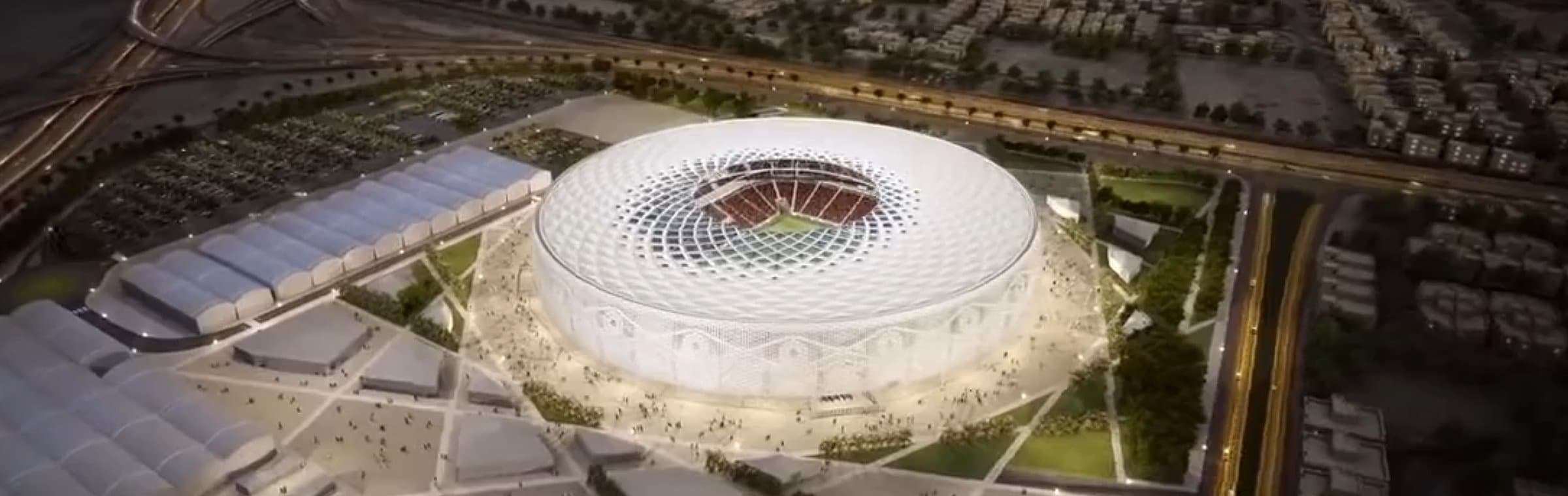 Het Al Thumamastadion in Qatar voor het WK 2022