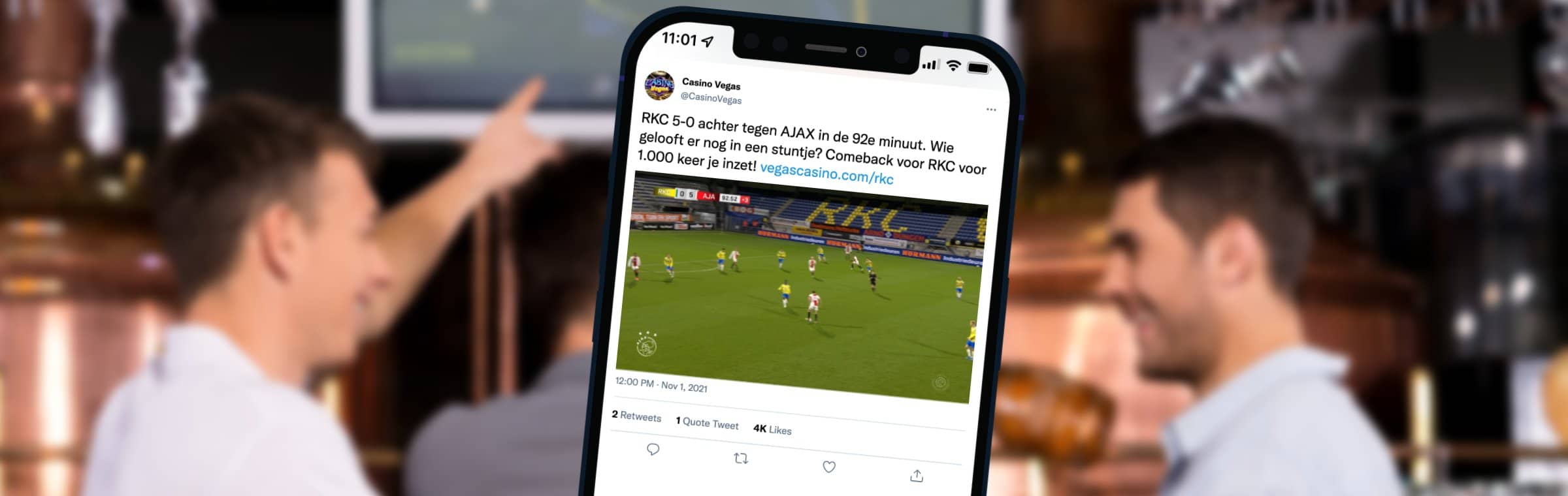 Kansspelautoriteit waarschuwing Twitter