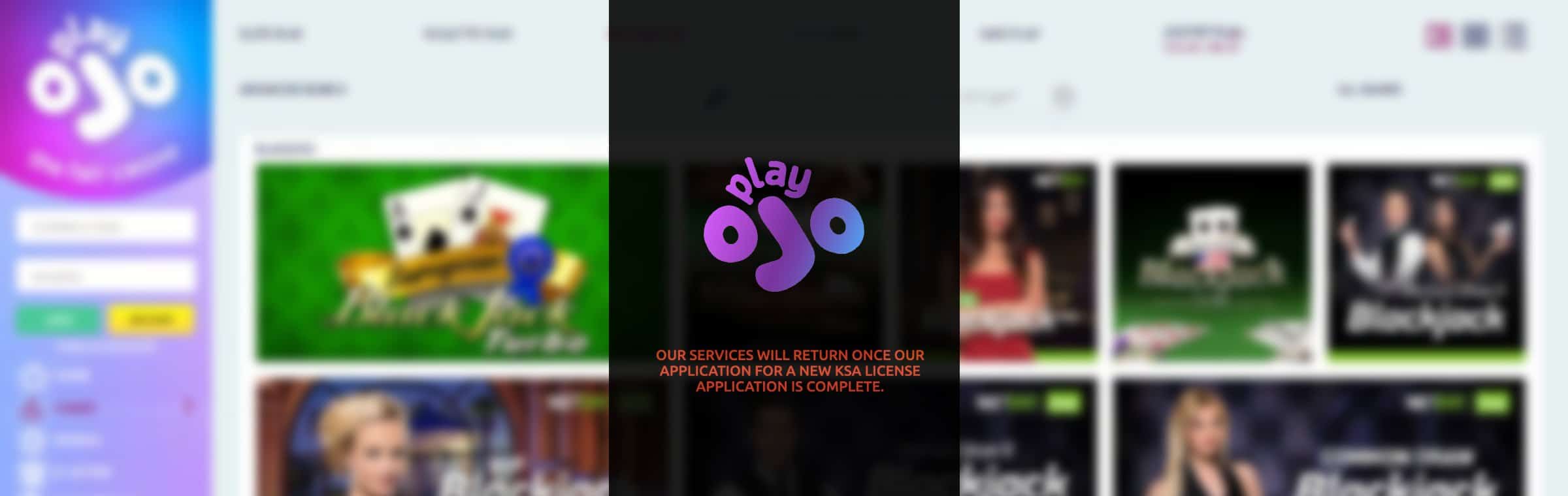 PlayOjo vergunningsaanvraag