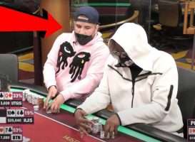 Pokerspeler speelt vals op stream bij Hustler Casino