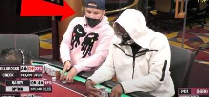 Pokerspeler speelt vals op stream bij Hustler Casino