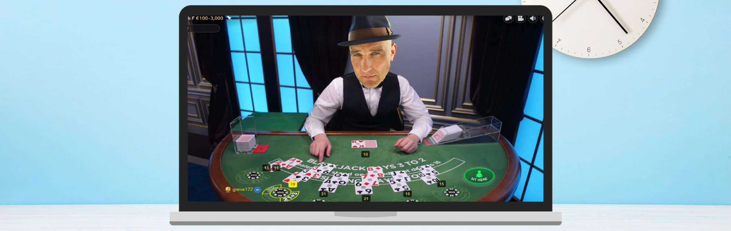 Vinnie Jones real dealer studios live casino