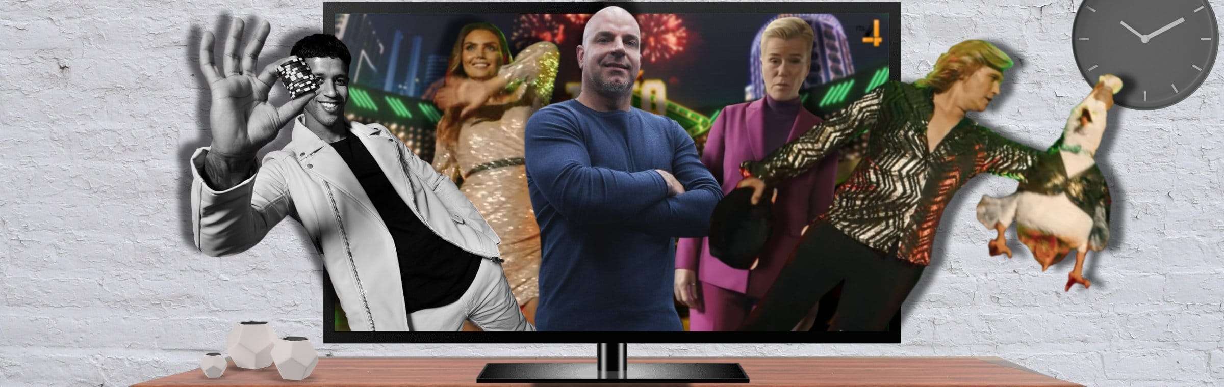 tv reclames januari Holland Casino TOTO Kim Feenstra Ellie Lust Hans Klok Andy van der Meijden
