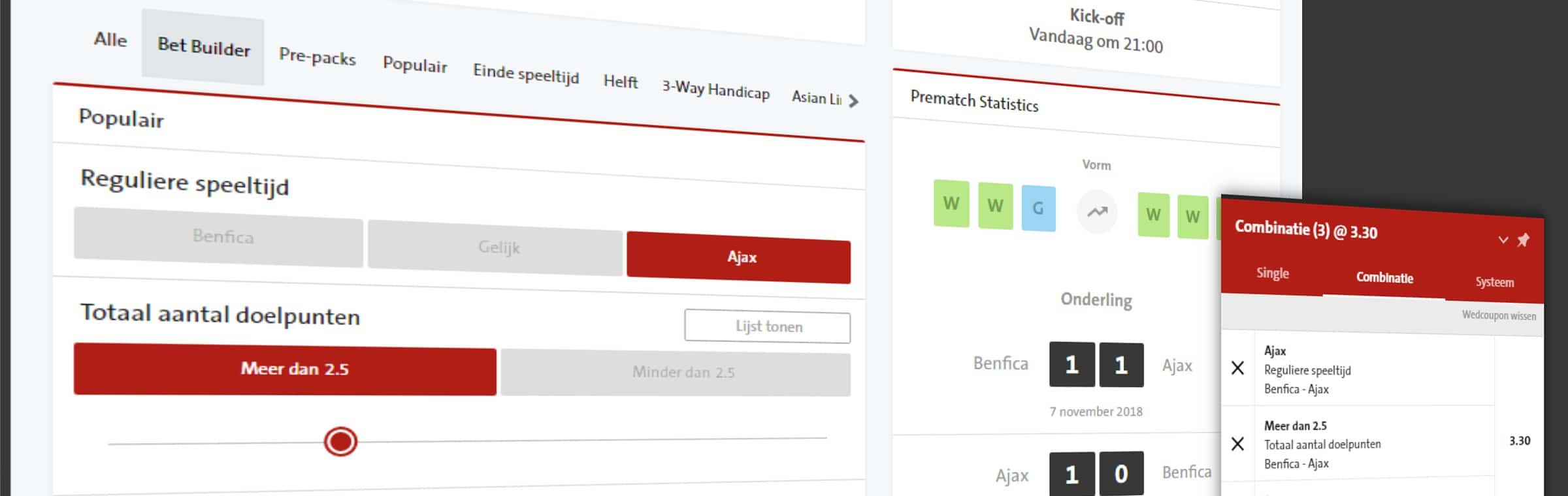 wedden op betbuilders