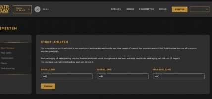Stortingslimieten Fair Play Online