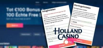 Holland Casino Online inloglimiet speellimiet stortingslimiet