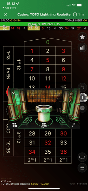 TOTO Live Casino App live roulette