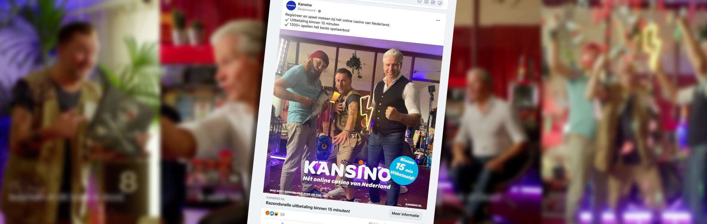 Kansino reclame Dennis Weening Dries Roelvink Ruben van der Meer